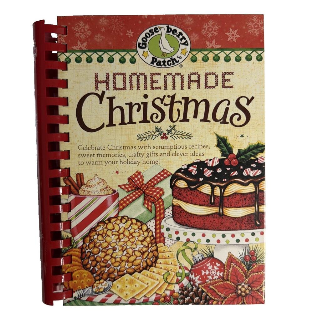 Gooseberry Patch Homemade Christmas Hardcover Holiday Baking Cookbook Book 2010